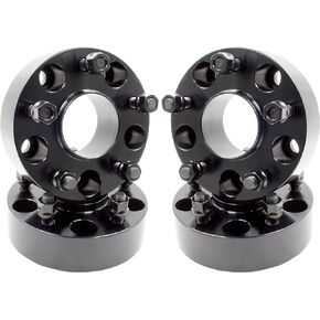 Wheel Accessories Parts 2 Pcs Hubcentric Wheel Spacers Adapters Adapter 5x5 5x127 1.25 Inch Thick 1/2"-20 Thread Stud Fits 2006-10 Jeep Commander | 1993-2010 Grand Cherokee | 2007-18 Wrangler