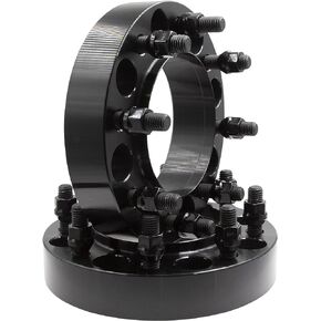 Wheel Accessories Parts 1 Pc STEEL Hub Centric Wheel Spacers 8 on 170mm 1.5" Thick 14mm 2.0 Thread Stud 124.9mm Hub Fits 99-04 Ford F250 F350 Super Duty| Single Rear Wheel | Dual Rear Wheel Front Only
