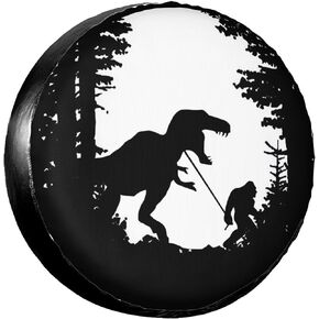 ديناصور Bigfoot Rv غطاء إطار احتياطي غطاء إطار العجلة لمقطورات السفر واقيات الطقس والغبار لشاحنة مقطورة التخييم SUV Rv Universal 15 بوصة in Kuwait