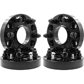 Wheel Accessories Parts 4 Pcs Hub Centric Wheel Spacers 6 on 135mm to 6 on 5.50" 1.25" Thick 14mm 1.50 14x1.50mm Thread Stud 87.10mm Vehicle Hub Adapts Fits Chevy GMC 1500 Wheel to Ford F150 Vehicles