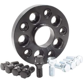 Wheel Accessories Parts 1 Pc Hub Centric European Wheel Spacer 20mm Thick 5 x 120mm PCD 74.10mm Hub M14 x 1.25 Black Bolts Fits BMW X5 X6 E70 E71 E72 F15 F16 F85 F86