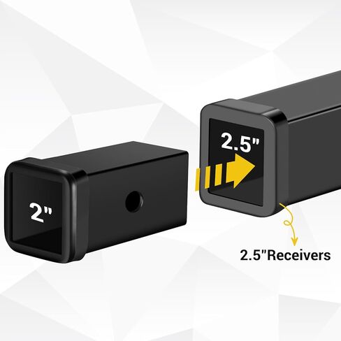 DACK 2.5 to 2 Inch Hitch Adapter, 2 1/2 to 2 Inch Hitch Receiver Adapter Trailer Hitch Adapter 2 1/2 Receiver Hitch, Hitch Reducer 2.5 to 2, with Hitch Pin and Clip in Kuwait