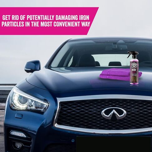 سبارديانت ايرون سلاير مزيل صدأ السيارة وبخاخ مانع لتفاصيل السيارة - إزالة جزيئات الحديد في طلاء السيارات والدراجات النارية والمركبات الترفيهية والقوارب 16 أونصة in Kuwait