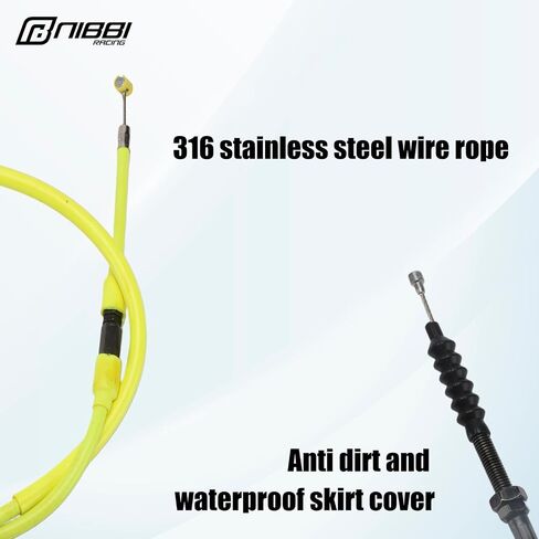 NIBBI Replacement Clutch Cable Dirt Bike Mini Bike Pit Bike MotorCross Motorcycle For NC engine 110CC 125CC 200CC 250CC (Black) in Kuwait