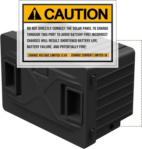 CHANGE MOORE 173Wh Detachable Battery for 12 Volt Dual Zone Refrigerator, Specially equipped CRD/ED series dual-zone car refrigerator (Adapter not included in Saudi Arabia