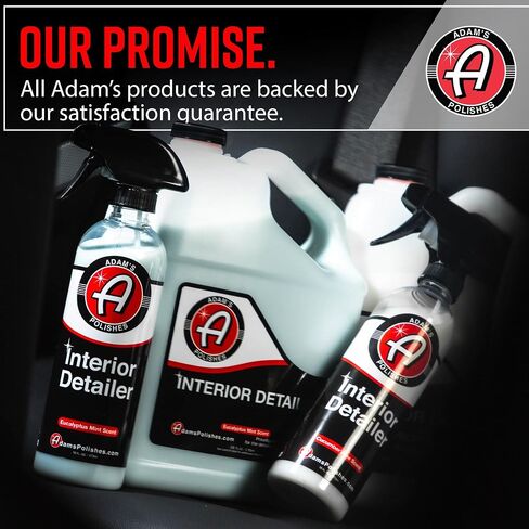 Adam's Polishes Interior Detailer 16 fl. oz (Pineapple Orchid) - Total Car Interior Cleaner, Protectant & Dressing | All Purpose Cleaner & Leather Conditioner | Vinyl, Dashboard, Screen, Seat Cleaner in Kuwait