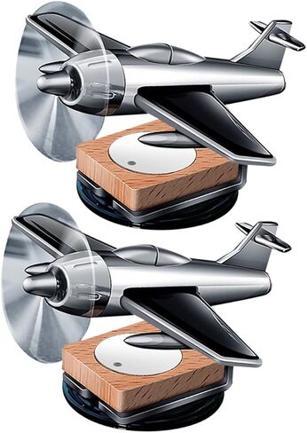 NOLITOY 2pcs Airplane Perfume Ornament Automatic Air Freshener Essential Oils Diffuser Desk Topper Solar Powered Helicopter Scents Diffuser Car Air Freshener Airplane Decor Dashboard Decor in Saudi Arabia