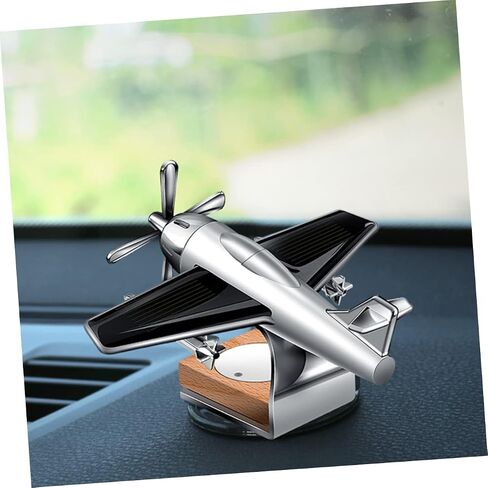 NOLITOY 2pcs Airplane Perfume Ornament Automatic Air Freshener Essential Oils Diffuser Desk Topper Solar Powered Helicopter Scents Diffuser Car Air Freshener Airplane Decor Dashboard Decor in Saudi Arabia