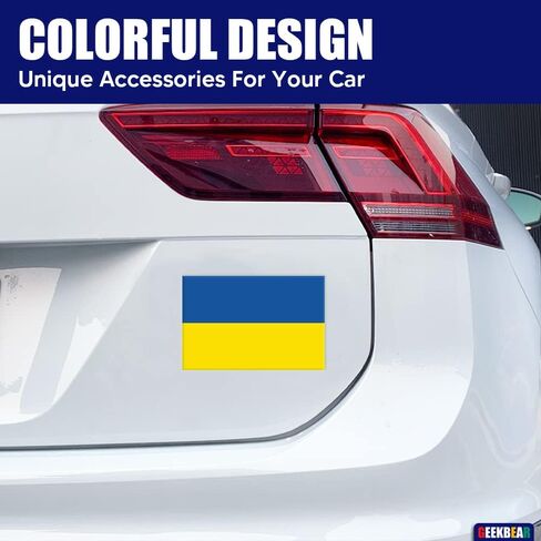 GEEKBEAR National Flag Car Magnet (United States, 2 Pack) - Reflective Waterproof Durable Magnetic Sign - 6 x 4 in in Kuwait