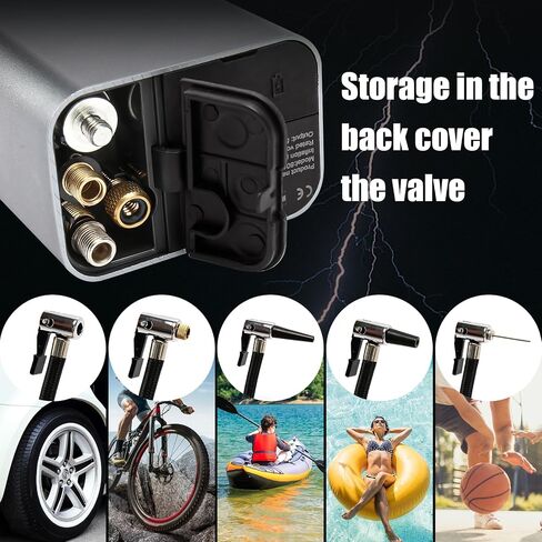Tire Inflator Portable Air Compressor, 7500mAh Electric Air Pump, 150PSI 12V DC/Cordless Tire Pump with LCD Screen & Auto Shut-Off, Tire Pump for Car Portable, Power Bank for Phone in Saudi Arabia