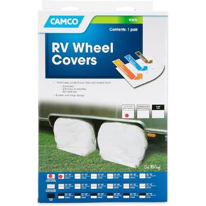 Camco 45246 Black 24 inches - 26 inches Vinyl Wheel and Tire Protector, (Pack of 2) in Kuwait