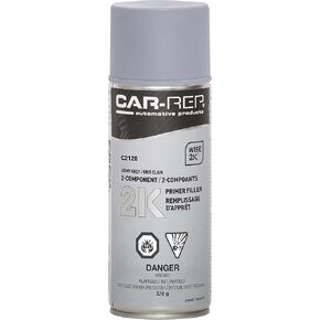 Car-Rep® 2K Epoxy Primer with Wise 2K Technology, Suitable for All Kinds of Metals, Carbon Fiber Substrates, Most Automotive Plastics, Black, 11oz Aerosol Can in Kuwait