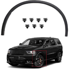 Left Automotive Wheel Arch Trim Flares Trim Moulding Front Driver Side Black Replacement for 2011-2019 Durango CH1291112 57010620AD