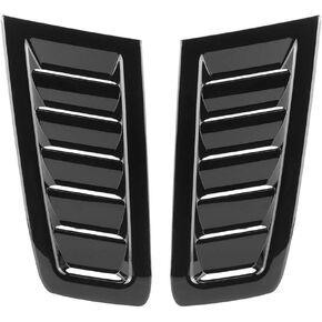 KIMISS ABS Car Bonnet Air Vent Modified Hood Air Venty Fits for RS MK2(Bright blackSI-AT26105)