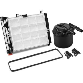 عنصر فلتر وقود الديزل TEMSONE 6.7L Powerstroke متوافق مع 2017 2018 2019 2020 2021 Ford F-250 F-350 F-450 F-550 Super Duty V8 استبدال # FD4624 FD4625 FD-4624 FD-4625 HC3Z-9N184-B HC3Z-9N184- ج in Saudi Arabia