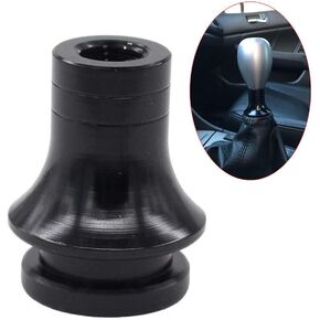 Pursuestar Black Aluminum Shift Knob Adapter Boot Retainer Holder for 5 6 Speed Manual Gear Shifter Lever 10X1.25