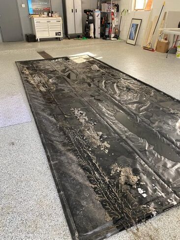8.5 by 22 inches Extra Large Heavy Duty Garage Floor Mat for Under Truck for Rain, Ice, and Mud, Stay Put Corner, Black in Kuwait