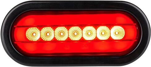 Lumitronics RV HALO LED 6 بوصات إيقاف بيضاوي محكم الغلق/مصباح خلفي - متوافق مع DOT (شفاف) in Kuwait