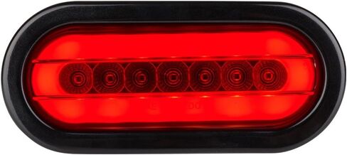 Lumitronics RV HALO LED 6 بوصات إيقاف بيضاوي محكم الغلق/مصباح خلفي - متوافق مع DOT (شفاف) in Kuwait