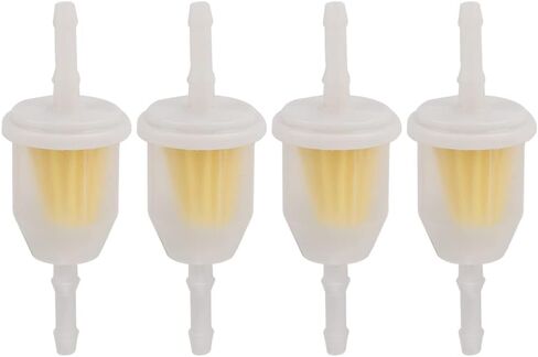 Tvent AM116304 فلتر الوقود البلاستيكي المضمن 1/4 بوصة بديل لخط الوقود 5/16 بوصة يستبدل 25 050 22-S 71-5960 72084G01 120-436 JN3-F4560-00 GY20709 38666 ATV UTV دراجة نارية (حزمة من 4) in Kuwait