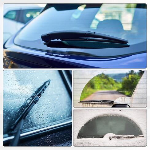 ACROPIX Rear Windshield Wiper Blade Arm Assembly Fit for Mazda CX7 CX9 - Pack of 2 Black in Saudi Arabia