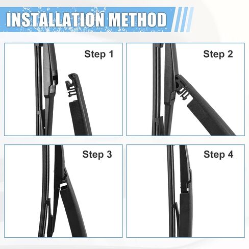ACROPIX Rear Windshield Wiper Blade Arm Assembly Fit for Mazda CX7 CX9 - Pack of 2 Black in Saudi Arabia