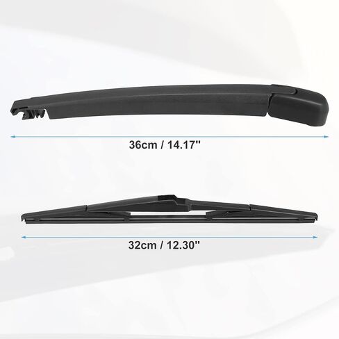 ACROPIX Rear Windshield Wiper Blade Arm Assembly Fit for Mazda CX7 CX9 - Pack of 2 Black in Saudi Arabia