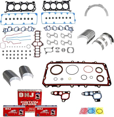 طقم إعادة حلقة المحرك DNJ RRK4178 لـ 2004-2008 / Ford / E-150 / 4.6L / SOHC / V8 / Cu.281 / Vin W in Saudi Arabia