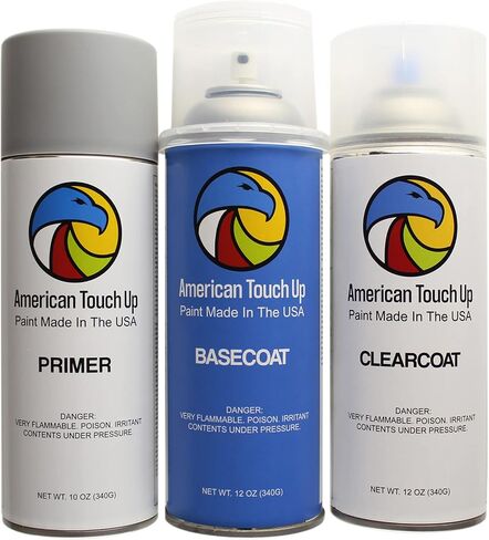 American Touch Up Paint Compatible with Honda | B502P Indigo Blue Pearl | Spray Paint - Basecoat in Kuwait
