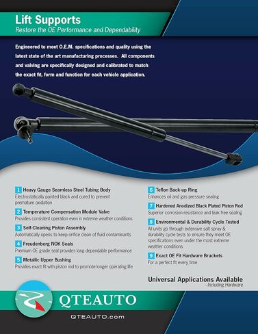 PM Auto Front Hood Lift Support For 2000-2004 Volvo V40 in Kuwait