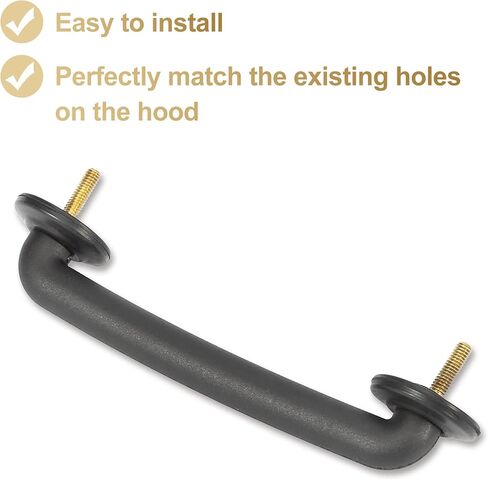 X AUTOHAUX Front Windshield Hold Down Bracket 55176422 Fit for Jeep Wrangler JK 1997-2018 for Wrangler TJ 1997-2006 Strap Hood Loop Bracket Hood Handle Footman Loop in Saudi Arabia