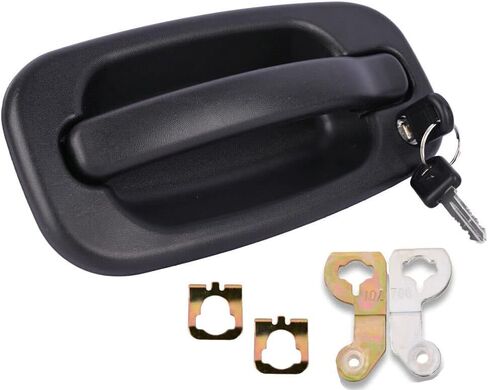 Getfarway Ignition& Lock Cylinder with Door Handle Compatible with 1999-2006 Chevrolet Silverado 1500 2500 3500, 2002-2006 Avalanche 1500 2500 and More, Replace 15034985, 15034986, 15298924 in Saudi Arabia