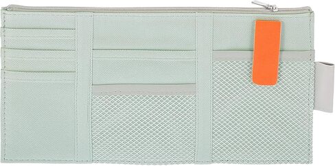 X AUTOHAUX Universal Car Truck Sun Visor Organizer Storage Pocket Pouch Case Bag for Pen CD Card Gray Orange in Saudi Arabia