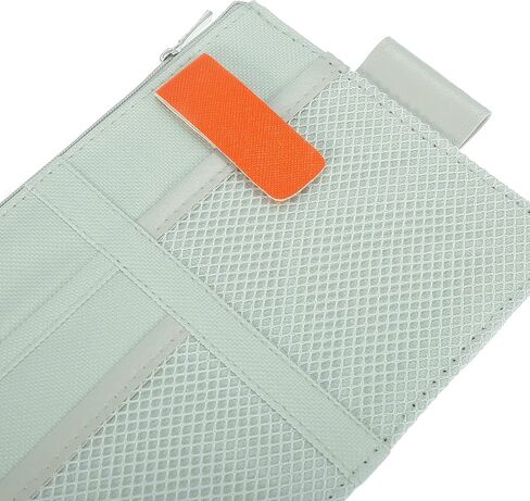 X AUTOHAUX Universal Car Truck Sun Visor Organizer Storage Pocket Pouch Case Bag for Pen CD Card Gray Orange in Saudi Arabia
