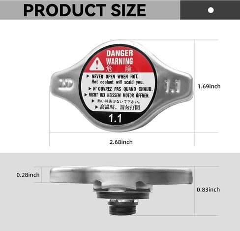 USTOPF1T Radiator Cap, 19045-PAA-A01 19045-PAA-003 Compatible With 1994-2006 Honda Accord 1995-2007 Honda Odyssey 2003-2008 Honda Pilot in Saudi Arabia
