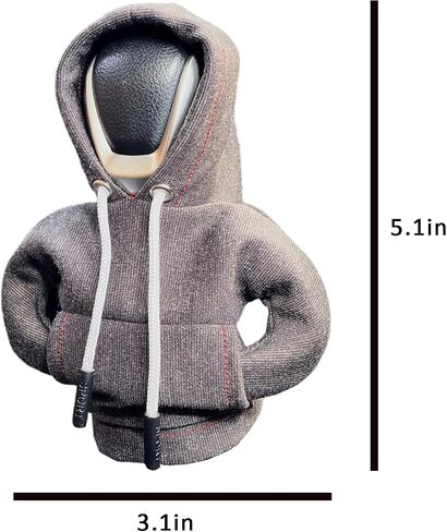 Car Shift Knob Hoodie, Funny Gear Shift Knob Shirt Sweater, Winter Warm Shift Knob Cover Sweater Shirt, Automotive Interior Novelty Accessories Decorations, Universal Fit Knob Cover Gift (Purple) in Saudi Arabia