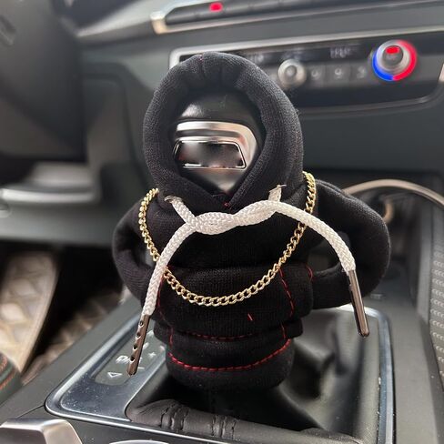 Car Shift Knob Hoodie, Funny Gear Shift Knob Shirt Sweater, Winter Warm Shift Knob Cover Sweater Shirt, Automotive Interior Novelty Accessories Decorations, Universal Fit Knob Cover Gift (Purple) in Saudi Arabia