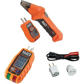 Klein Tools ET310 AC Circuit Breaker Finder, Electric Tester with Integrated GFCI Outlet Tester & RT250 GFCI Outlet Tester with LCD Display & Klein Tools 69411 Circuit Breaker Finder Accessory Kit in Saudi Arabia