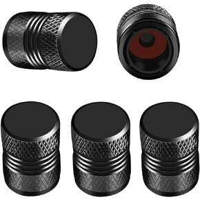 GODESON Tire Valve Caps Black,Tire caps with Plastic Liner and O Rubber Ring Corrosion Resistant Leak-Proof,Universal Valve stem caps for Cars,SUVs,Bike and Bicycle,Trucks,Motorcycles