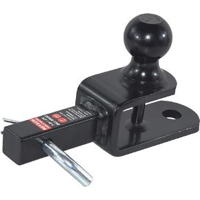 864031 3 in 1 ATV/UTV Trailer Hitch Towing Ball Mount with 2 inch Trailer Ball, Fits 1-1/4 inch Hitch Receiver