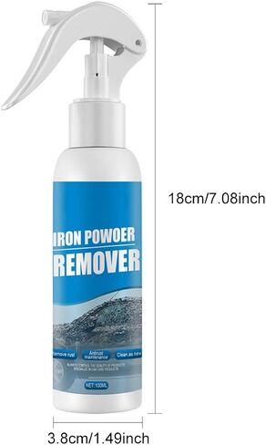 HitHopGer Car Rust Remover for Metal,Iron Powder Remover,Car Rust Removal Spray 100ml,Car Rust Remover Spray Metal Surface Paint Cleaning, Iron Powder Remover for Car (2PCS in Saudi Arabia