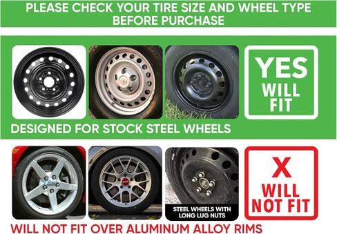 BDK KT-978-15 Silver 15 Inch Hubcaps Wheel Protection-4 Lug Nuts, OEM Replica Replacement Hub Cap Covers, Easy Installation, Total 4 Pieces (2 Front 2 Rear) in Saudi Arabia