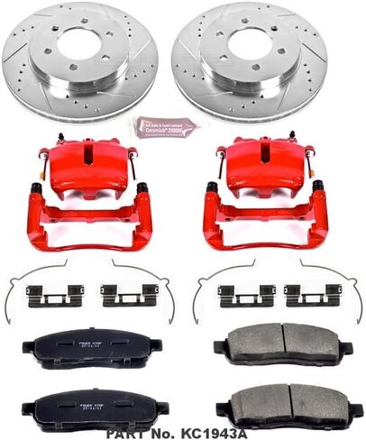 Power Stop (KC1943A) 1-Click Performance Brake Kit with Calipers in Saudi Arabia