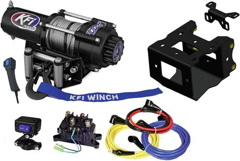 KFI A3000 3000lb Winch & 101840 Winch Mount Kit متوافق/بديل لـ 2016-2021 Polaris Sportsman 450 in Kuwait