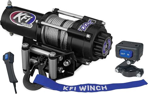 KFI A3000 3000lb Winch & 101840 Winch Mount Kit متوافق/بديل لـ 2016-2021 Polaris Sportsman 450 in Kuwait