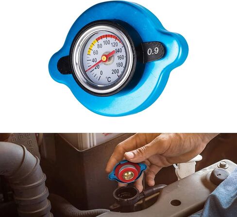 SEADEAR High Pressure Radiator Cap Thermostatic Radiator Cap Radiator Cap Temp Gauge Universal Tank Cover with Temperature for Dirt Bike Motorcycle ATVs,Auto Parts in Saudi Arabia