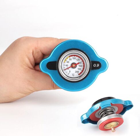 SEADEAR High Pressure Radiator Cap Thermostatic Radiator Cap Radiator Cap Temp Gauge Universal Tank Cover with Temperature for Dirt Bike Motorcycle ATVs,Auto Parts in Saudi Arabia