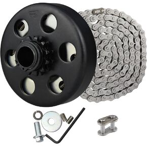 Go Kart Clutch 3/4 Bore 10 Tooth with 40 Chain Centrifugal Clutch 3/4" and Chain Set for Predator 212cc Small Engine Mini bike Lawnmower Fun Kart in Saudi Arabia
