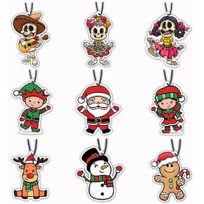 Car Air Fresheners - Halloween Christmas Cute Car Interior Accessories Hanging Scents 9PCS Room Xmas Tree Decorations Gift for Women Men Teen Girl in Kuwait