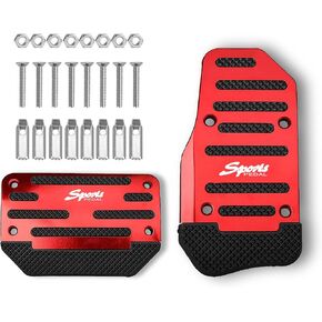 2PCS Nonslip Car Pedal Pads, Manual/Automatic Gearbox Gas Pedal Brake Pedal Cover, Car Non-Slip Aluminum Alloy Pedal Pads, Auto Universal Replacement Accessories for Car, SUV, ATV (Blue) in Saudi Arabia